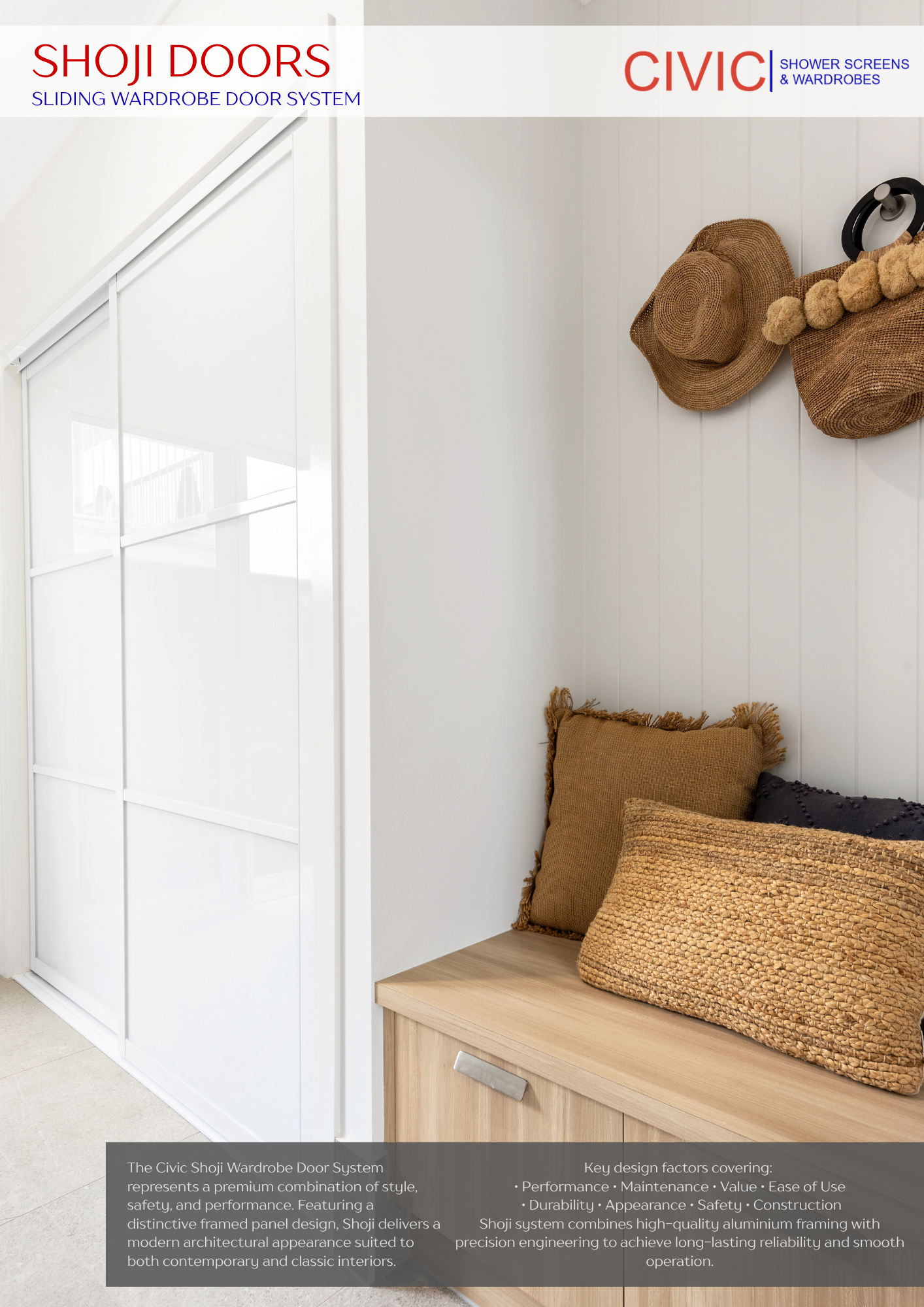  SHOJI: SLIDING WARDROBE DOORS BROCHURE