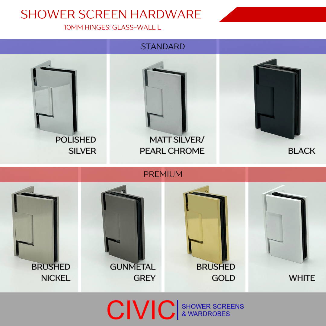 Shower Screen 10mm Hardware Patch Fittings Clips