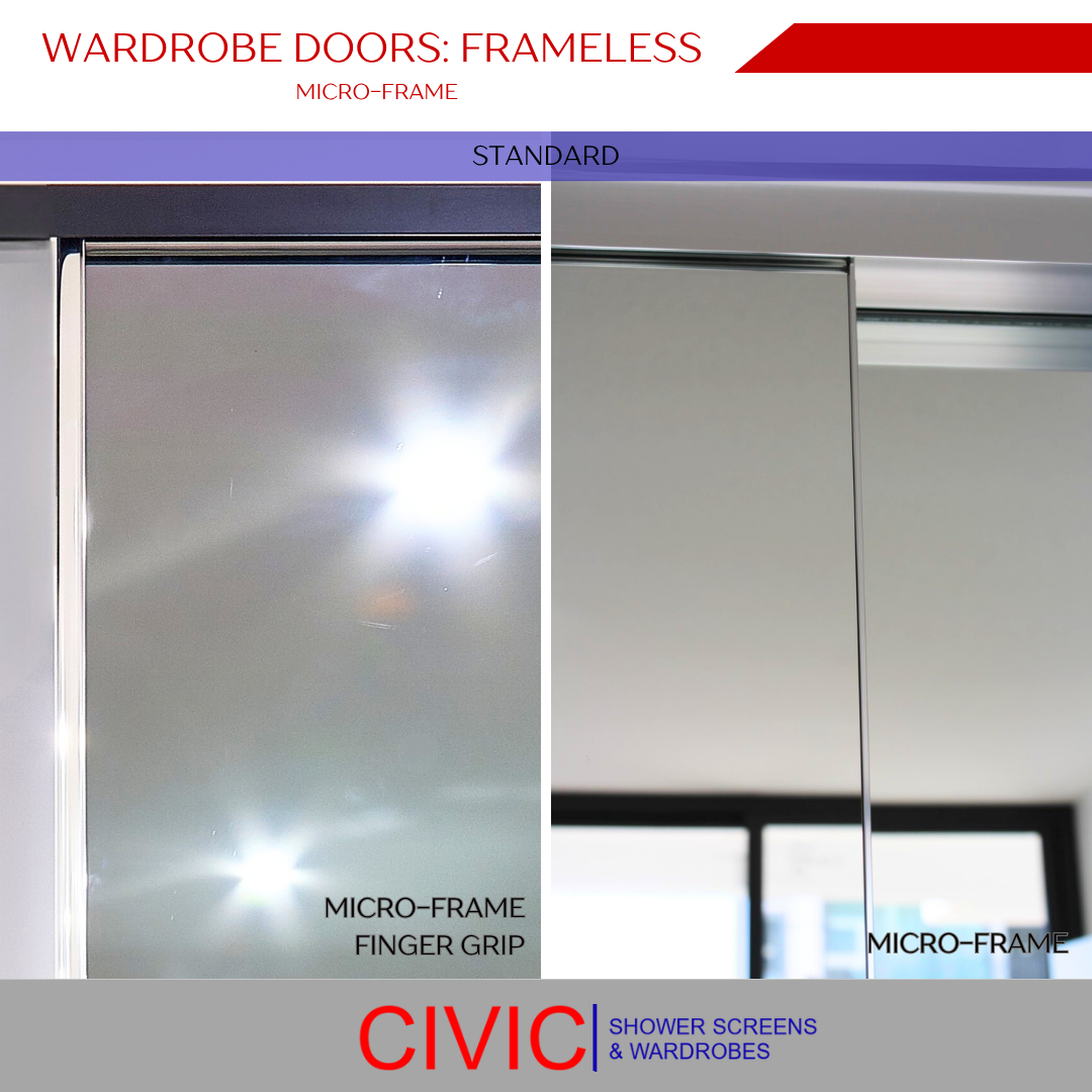 Wardrobe Doors Frameless Micro Frame