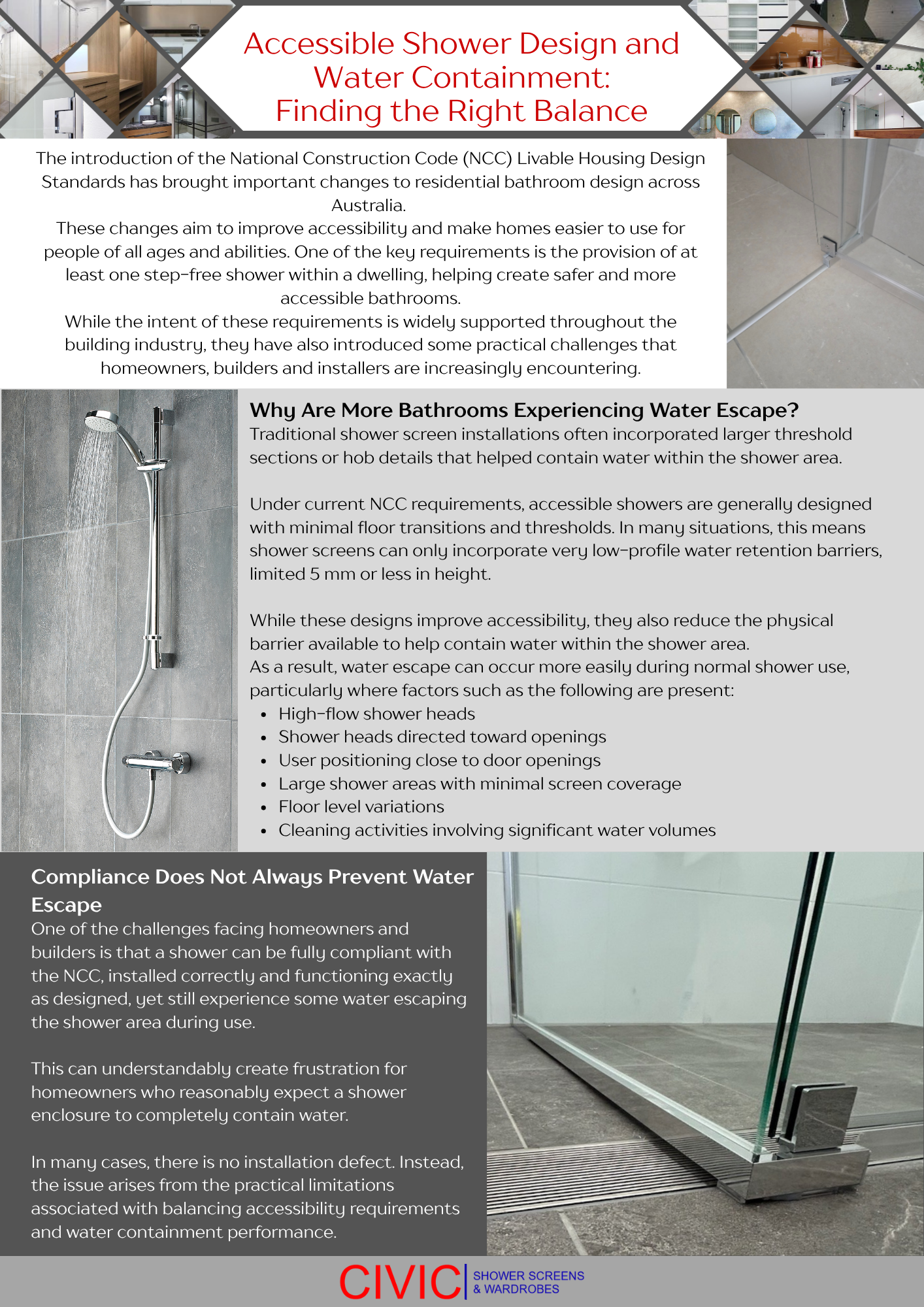 CIVIC SHOWER SCREEN WATER LEAK TESTING