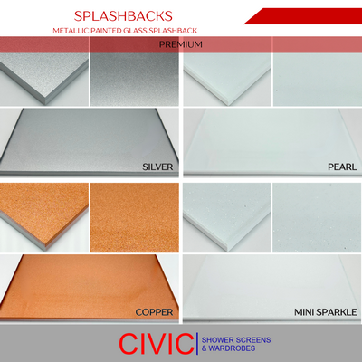 Splashbacks MetallicPainted Colour Options