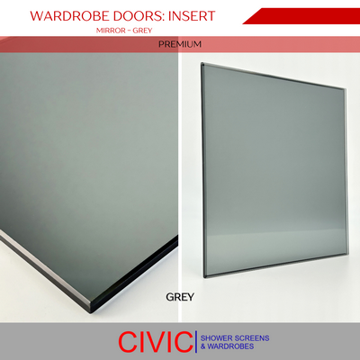 WardrobeDoors Insert Mirror Grey