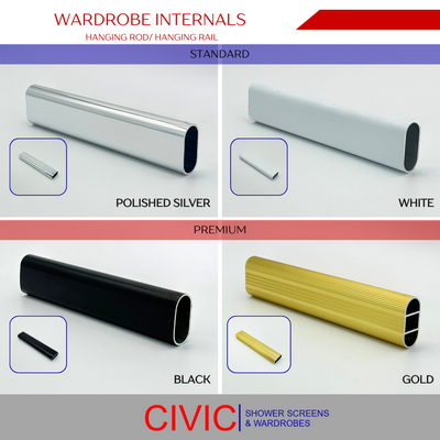 WardrobeInternals Hanging Rod ColourOptions