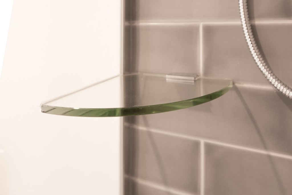Glass Shower Screen Brace / Shelf
