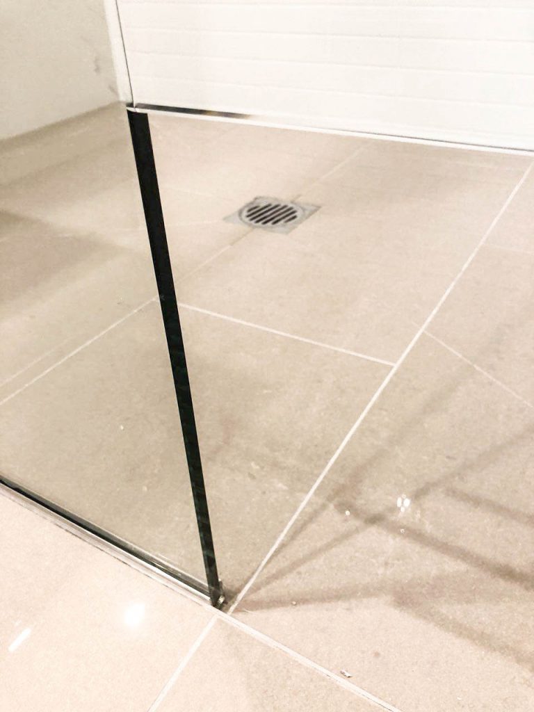 Frameless Shower Screen Panel; 10mm Glass