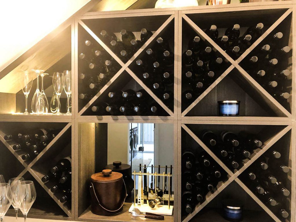 Frameless Mirror for Wine Cellar & Colour Board Shelving